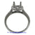 18K White Gold Ladies Diamond Ring Mounting