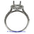 18K White Gold Ladies Diamond Ring Mounting