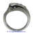 Men's 14K White Gold Arrow Diamond Ring