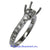 18K White Gold Ladies Diamond Ring Mounting