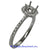 18K White Gold Ladies Diamond Ring Mounting