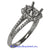 18K White Gold Ladies Diamond Ring Mounting