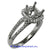 18K White Gold Ladies Diamond Ring Mounting