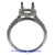 18K White Gold Ladies Diamond Ring Mounting