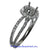 18K White Gold Ladies Diamond Ring Mounting