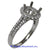 18K White Gold Ladies Diamond Ring Mounting