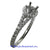 18K White Gold Ladies Diamond Ring Mounting