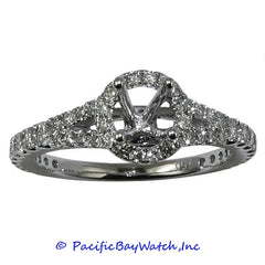 18K White Gold Ladies Diamond Ring Mounting