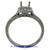 18K White Gold Ladies Diamond Ring Mounting