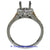 18K Yellow and White Gold Ladies Diamond Ring Mounting