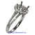 18K White Gold Ladies Diamond Ring Mounting