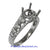 18K White Gold Ladies Diamond Ring Mounting