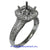 18K White Gold Ladies Diamond Ring Mounting