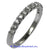 Ladies 18K White Gold Diamond Band