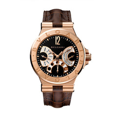 Bvlgari Diagono Men's Retro Day Date Moonphase DGP42BGLDMPN