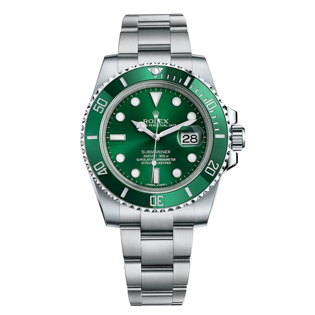 Original Rolex Submariner Date 116610LV Hulk Green Ceramic Bezel