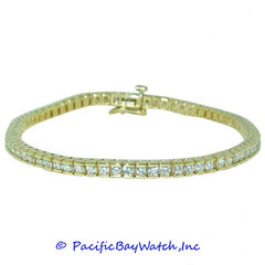 Ladies 14K Yellow Gold Diamond Bracelet