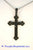 18kt White Gold Black Diamond 1.25ct. tw. Cross