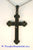 18kt White Gold Black Diamond 1.25ct. tw. Cross