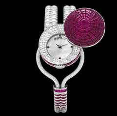 DeLaneau Haute Coultre Jewelery Magic Rubies Ladies Watch