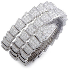 Bulgari Pavé Diamond "Serpenti" Bracelet BR855118M