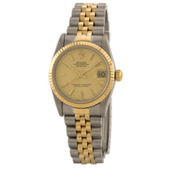 Rolex DateJust Mid-Size Two Tone Pre-Owned Watch.