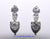 18k White Gold Diamond Dangle Earrings