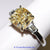 Platinum and 18k Yellow Gold Ladies Fancy Yellow Diamond Ring