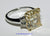 Platinum and Gold Ladies Fancy Yellow Diamond Ring