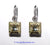 18k White and Yellow Gold Earrings with Fancy Light Yellow Diamonds