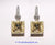 18k White and Yellow Gold Earrings with Fancy Light Yellow Diamonds