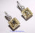 18k White and Yellow Gold Earrings with Fancy Light Yellow Diamonds