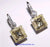 18k White and Yellow Gold Earrings with Fancy Light Yellow Diamonds