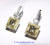 18k White and Yellow Gold Earrings with Fancy Light Yellow Diamonds