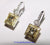 18k White and Yellow Gold Earrings with Fancy Light Yellow Diamonds