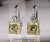 18k White and Yellow Gold Earrings with Fancy Light Yellow Diamonds
