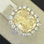Platinum and 18k Yellow Gold Ladies Fancy Intense Yellow Diamond Ring