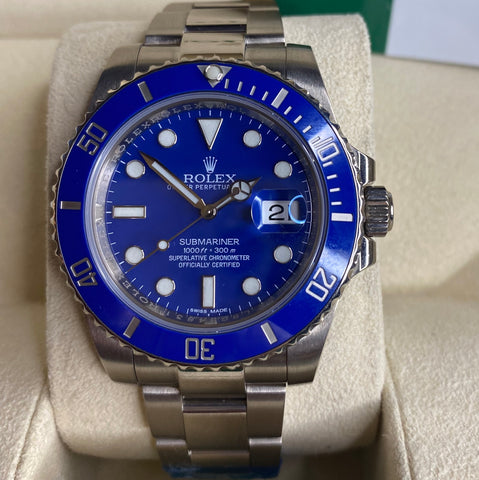 Rolex Submariner 18k White Gold 116619LB