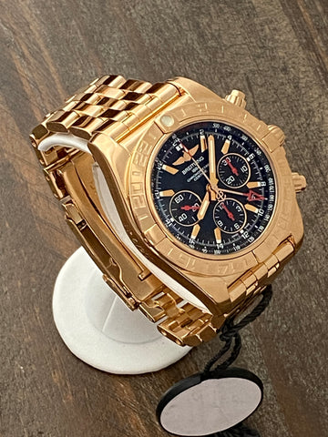 Breitling chronomat 44 gmt rose gold sale