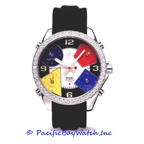 Jacob & Co. JC-4 Men's 5 Time Zone 3.25ct Bezel