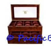 Steinhausen Burlwood Luxury Jewelry and Watch Display Box TM318GA