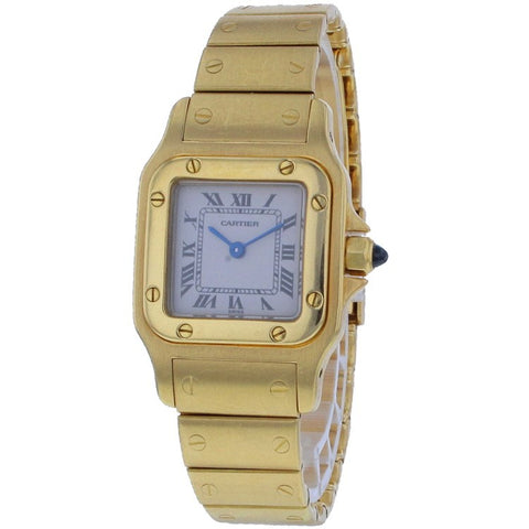 Cartier Santos Galbee 18k Yellow Gold Small 887901