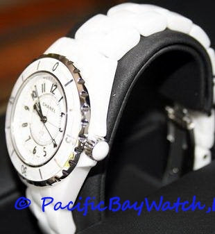 CHANEL Quartz Ladies J12 Wristwatch #H0968 in Stainless Steel and White  Ceramic - $8K VALUE w/ CoA!