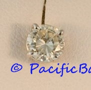 Ladies White Gold Stud Diamond Earrings 1.05 ct. tw.