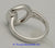 Ladies Ring By Gucci Horsebit White Gold 6 3/4 sz.