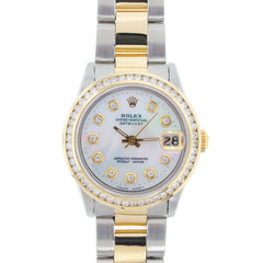 Rolex DateJust Mid-Size Two Tone Pre-Owned Watch.