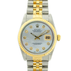 Rolex DateJust Mid-Size Two Tone Pre-Owned Watch.